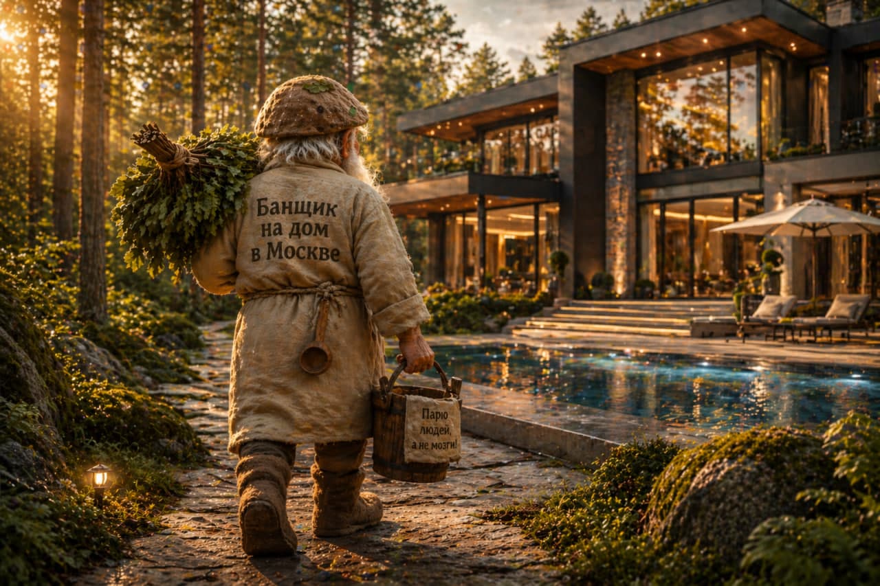 Домашняя баня, парение